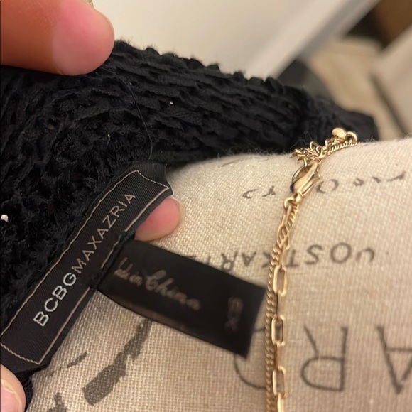 BCBGMAXAZRIA Fringed Open-Knit Cardigan Size XS - Picture 8 of 11